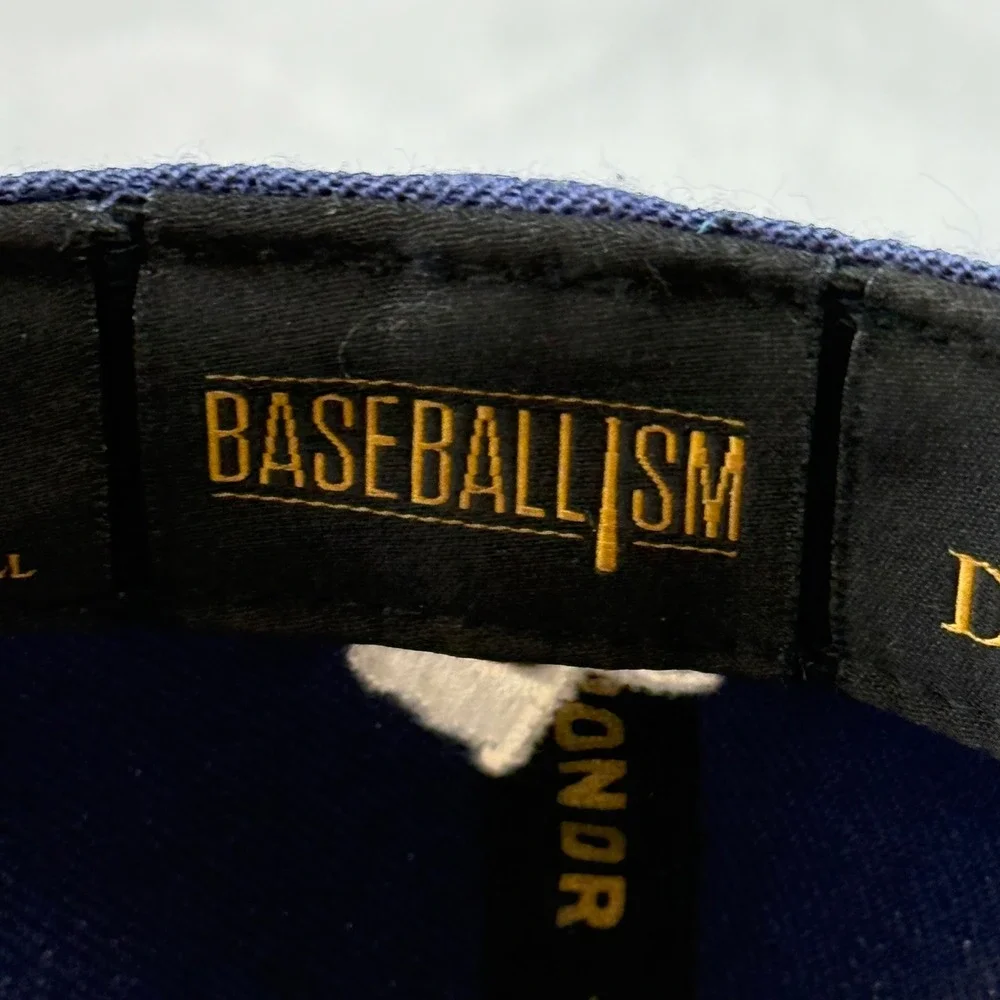 Field Of Dreams‎ Baseballism Fitted Hat Cap Mens Size 7 1/8 Navy Blue Movie